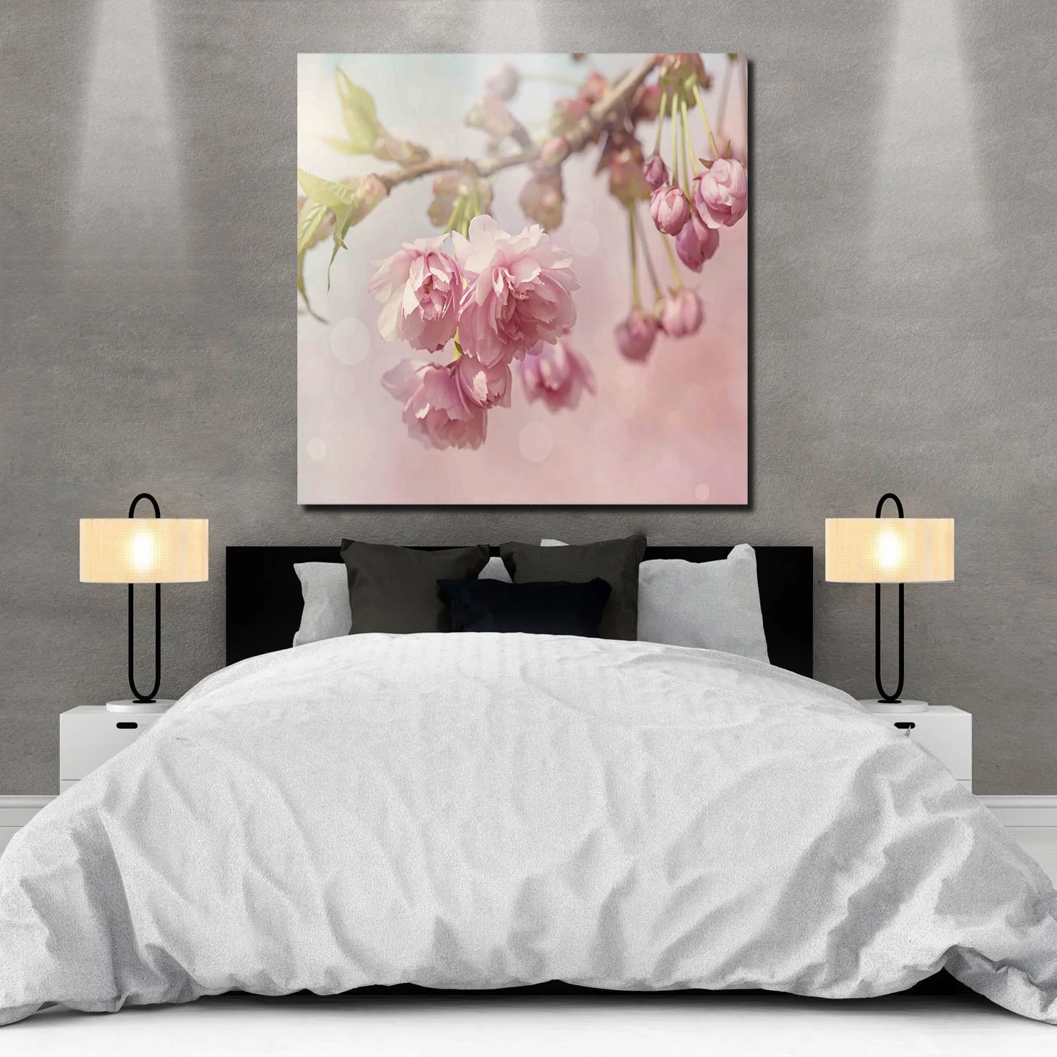 ArtStore вишневые Цветы Картина маслом Рождество День холст печать картины