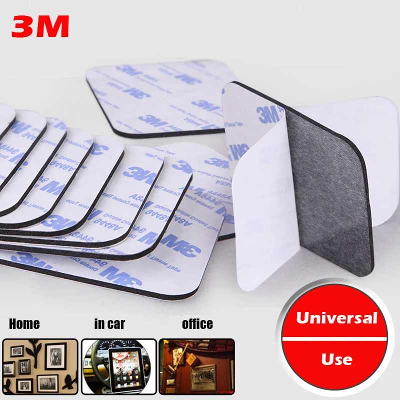 10x 3M 9448 Glue EVA Foam Pads Double Sided Adhesive Strong MountingTape for Home in cars office hook Picture 61mmx78mm 2mm | Канцтовары