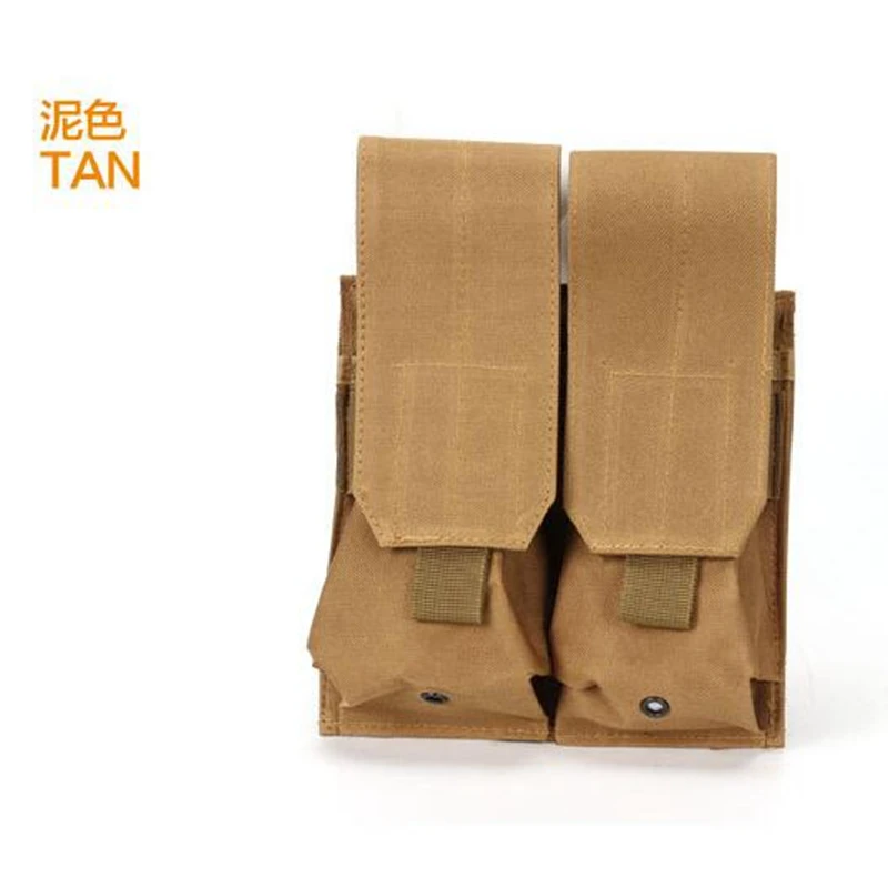 tan Тактический Airsoft Шестерни двойной АК 47/74 Пистолет подсумок AK подсумок Тактический в стиле милитари CS боевой подсумок - Цвет: tan