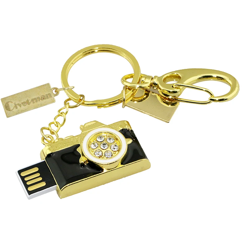 Кристальный брелок, USB флеш-накопитель, 128 ГБ, металлическая камера, ручка-накопитель, 4 ГБ, 8 ГБ, 16 ГБ, 32 ГБ, 64 ГБ, флешка, карта памяти, USB 2,0, U диск