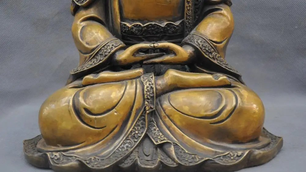 14 &quotКитай Бронза Шакьямуни Татхагата Статуя Будды | Дом и сад