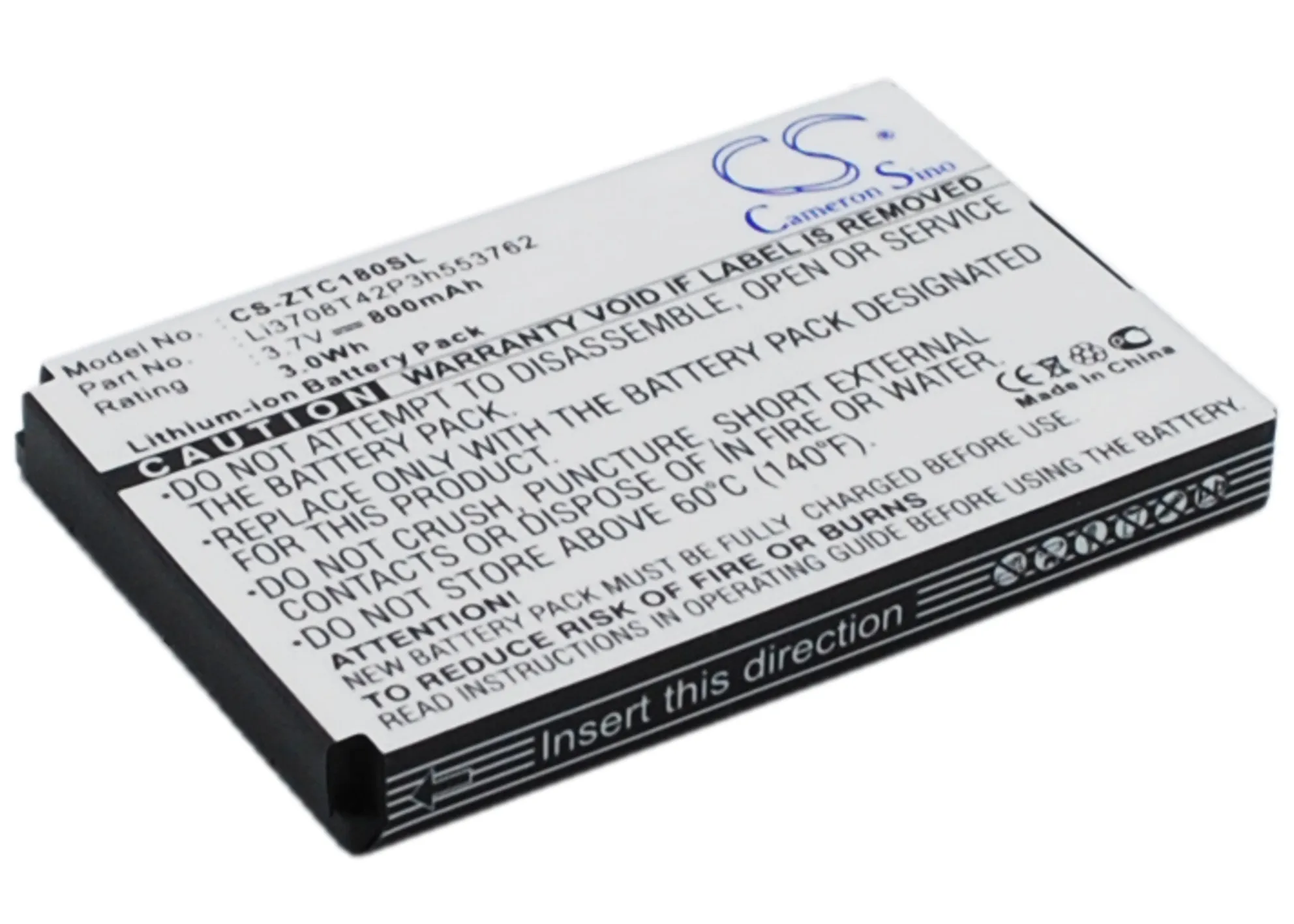 Cameron Sino 800 мАч аккумулятор Li3708T42P3h553762 для ZTE/Telstra C160 C180 C260 C310 C311 C321 C331 H500 H5000 K70 U350|cameron
