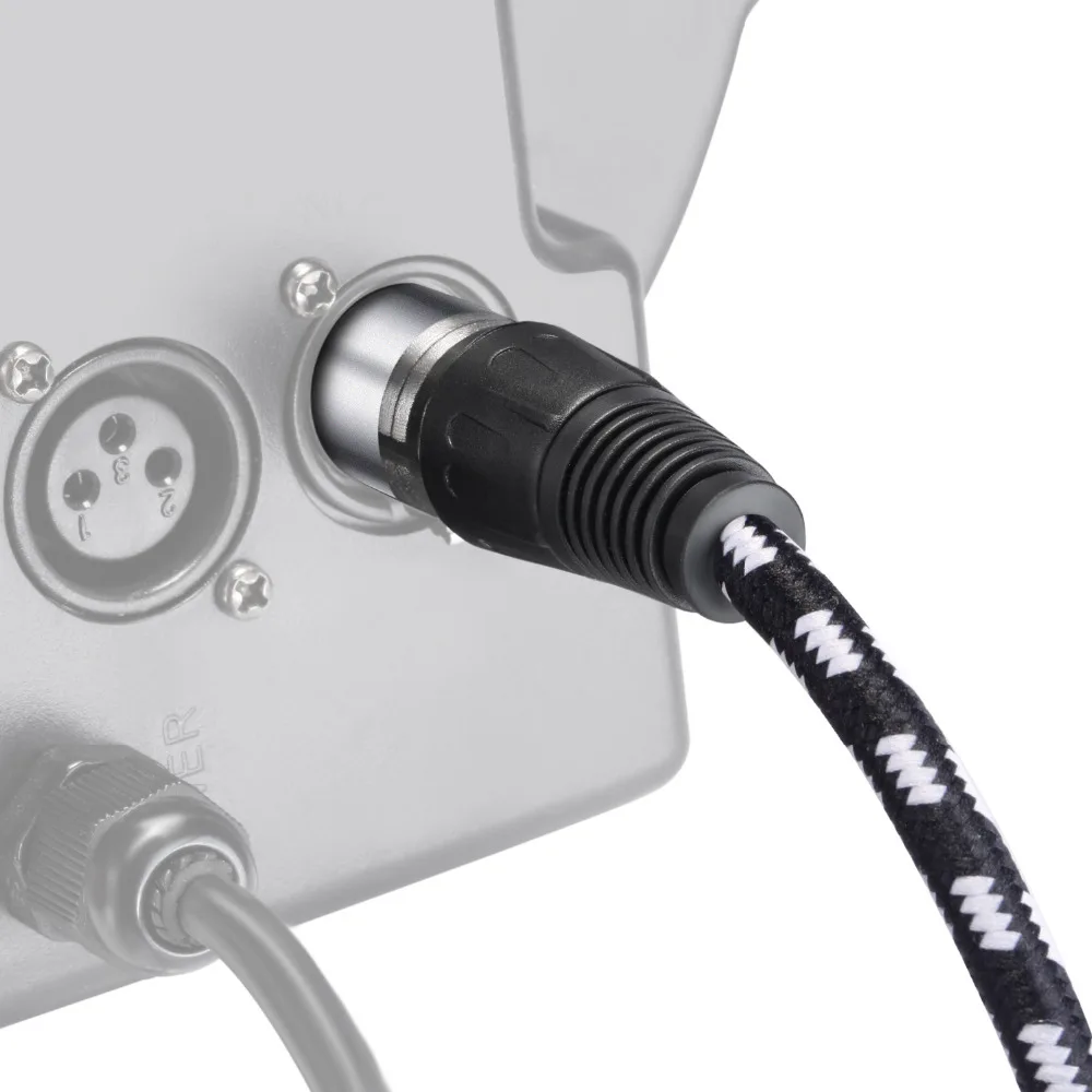 Neewer 4 пачки XLR DMX кабели 3 шпильки папа к женскому 39 дюйма/100 сантиметров