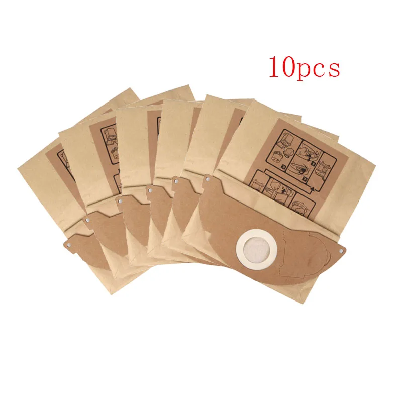 

10 pcs/lot Vacuum Dust Paper Bag dust bags Dust Collection Bags for Karcher WD2250 A2004 A2054 MV2 vacuum cleaner accessories