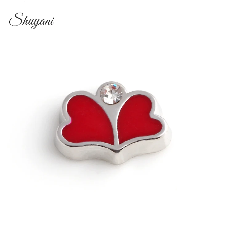 F147 оптовая продажа 20 шт./лот горячая новинка модные плавающие Амулеты с красным