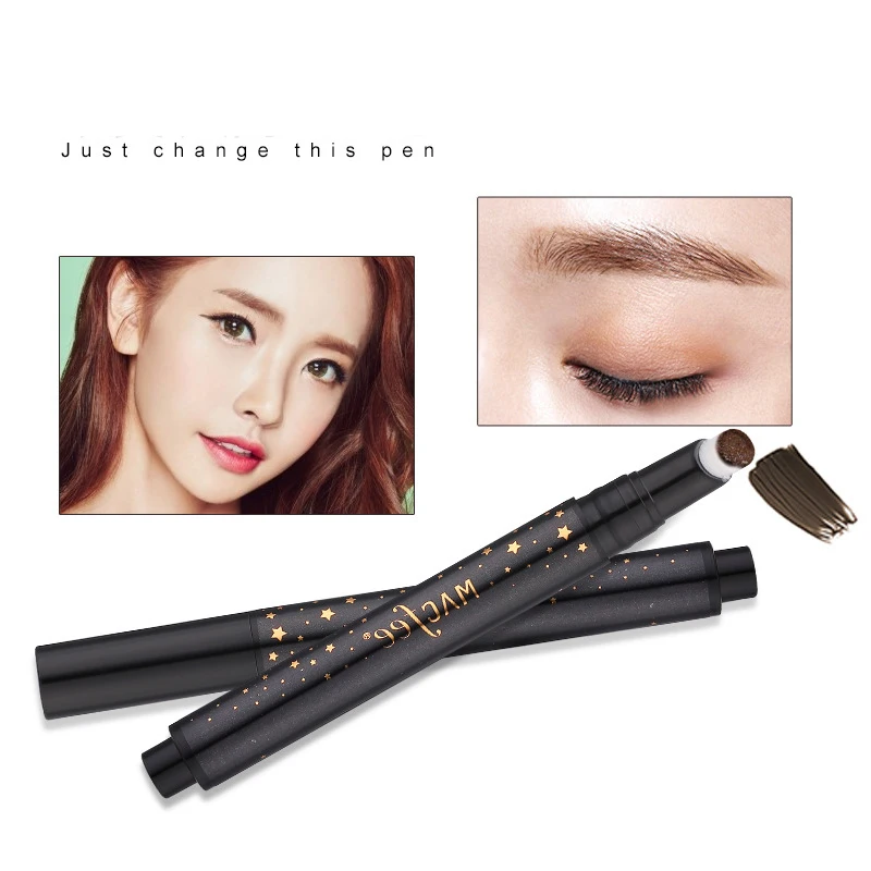 Подушка для бровей карандаш Длительное Действие Макияж Ручка Водонепроницаемый