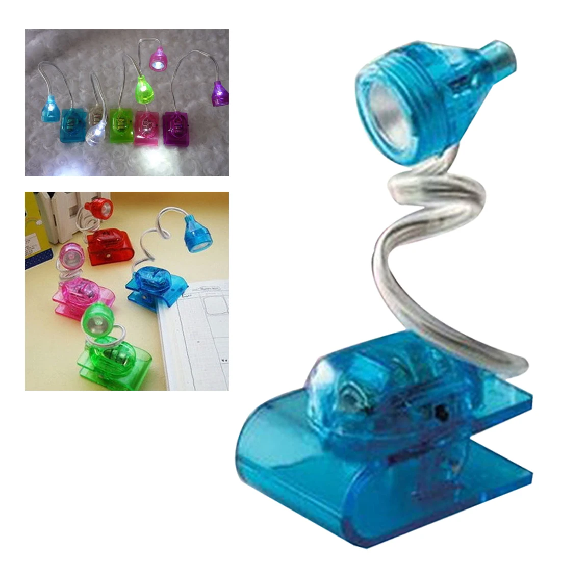 Портативный светодиодный мини-светильник для чтения лампа с клипсой ноутбука ПК