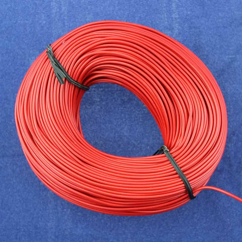 Оптом 1pin 5 метров супер гибкий 22AWG ПВХ изолированный латунный провод электрический кабель, светодиодный кабель, DIY 13 цветов на выбор - Цвет: Красный