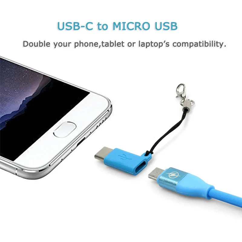Micro USB Женский к Type C 3 1 Мужской кабель адаптер зарядка и синхронизация данных