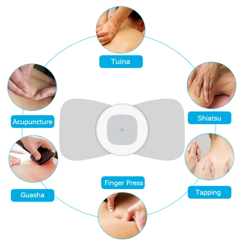 Перезаряжаемый Электрический массажер для шеи задней части тела tens smart ems muscle