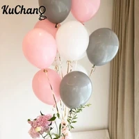 20pcslot new 10inch matte latex balloon wedding birthday party decoration supply gray pink mix color kids toy balloons