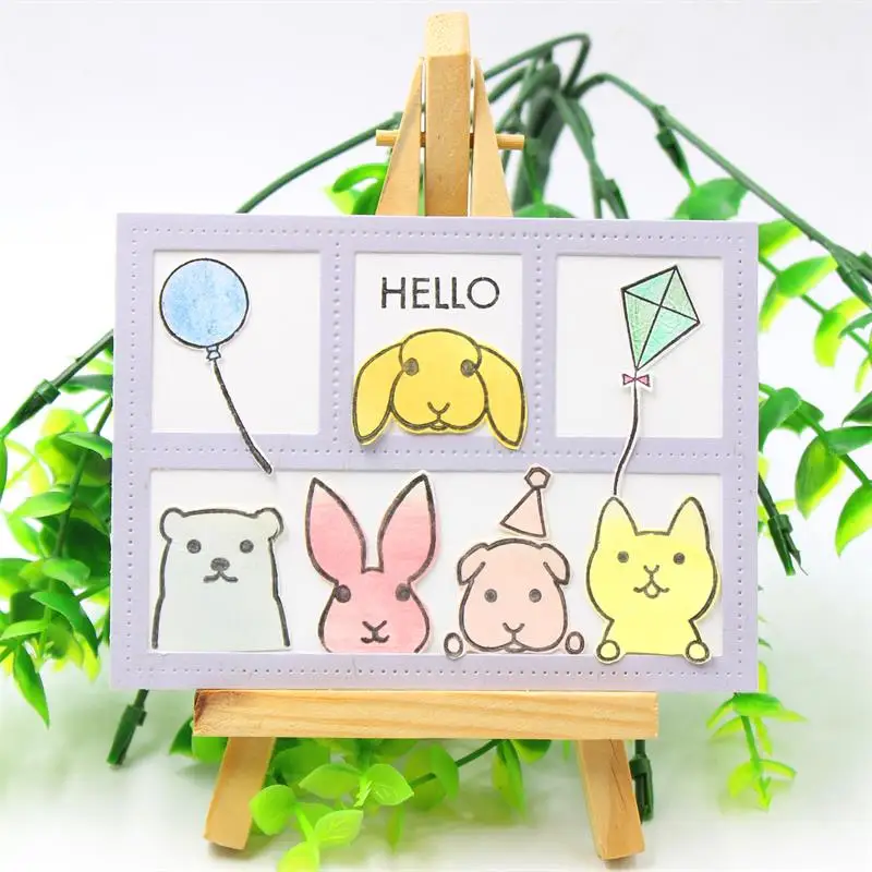 KSCRAFT PEEK A BOO PALS прозрачные силиконовые штампы для DIY скрапбукинга/изготовления