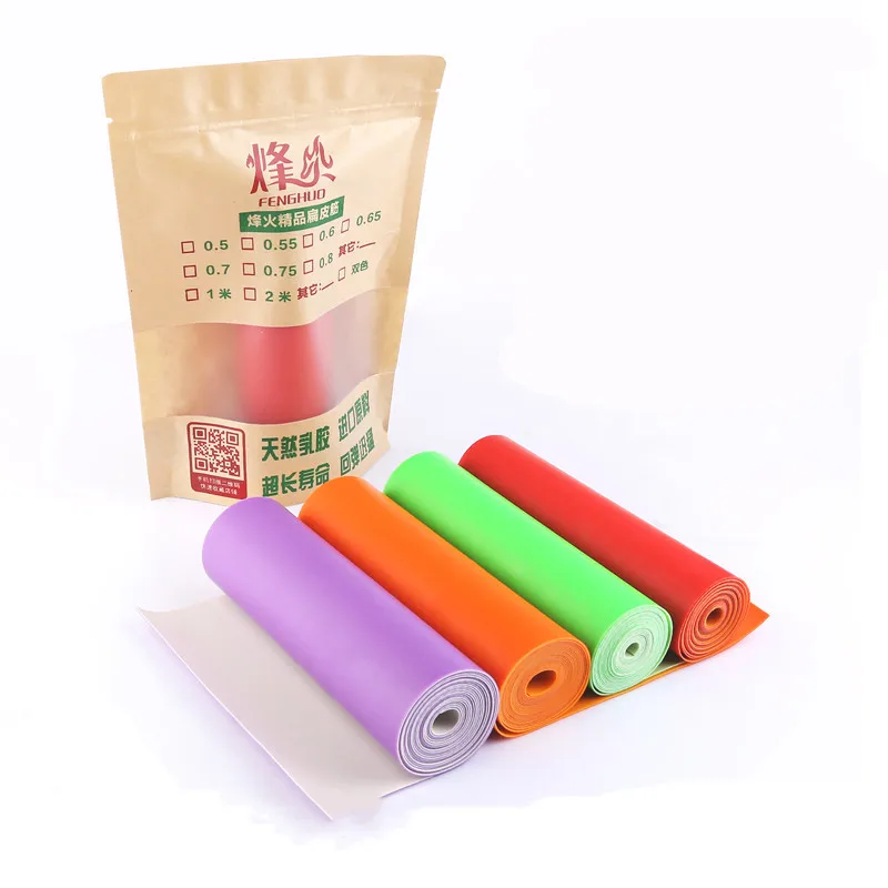

200cm* 15cm* 0.75cm two-color slingshot strong elastic flat rubber band for hunting shooting 2019 new