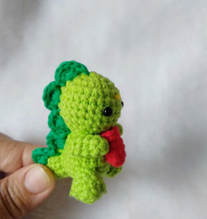 6 9 см мини маленькая Фигурка динозавра ручной работы крючком Amigurumi милая кукла