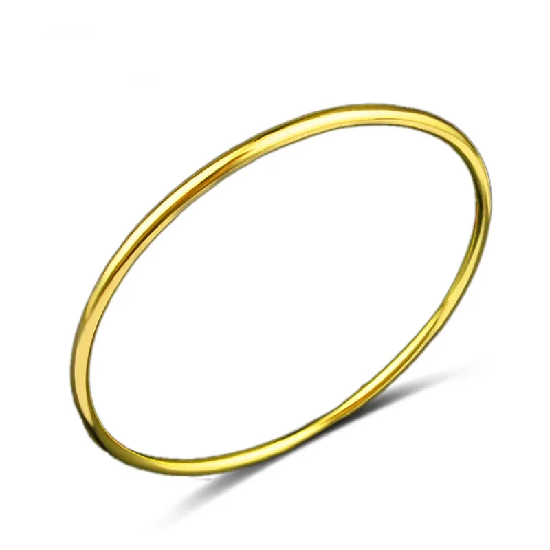 OMHXZJ Wholesale Personality Fashion OL Woman Girl Party Gift Silver Simple Thin 925 Sterling Cuff Bangle Bracelet BR151 | Украшения и