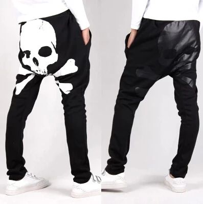 

Sexy Skull Printing Men's Harem Pants Baggy Casual Trousers Punk Fashion Dance Hip Hop Sweatpants