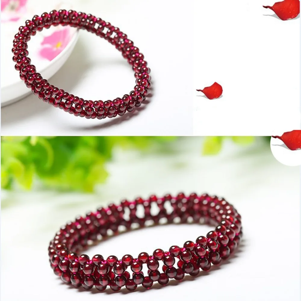 Ранг AAAA гранатовый браслет девушки день рождения подарок ко Дню Святого
