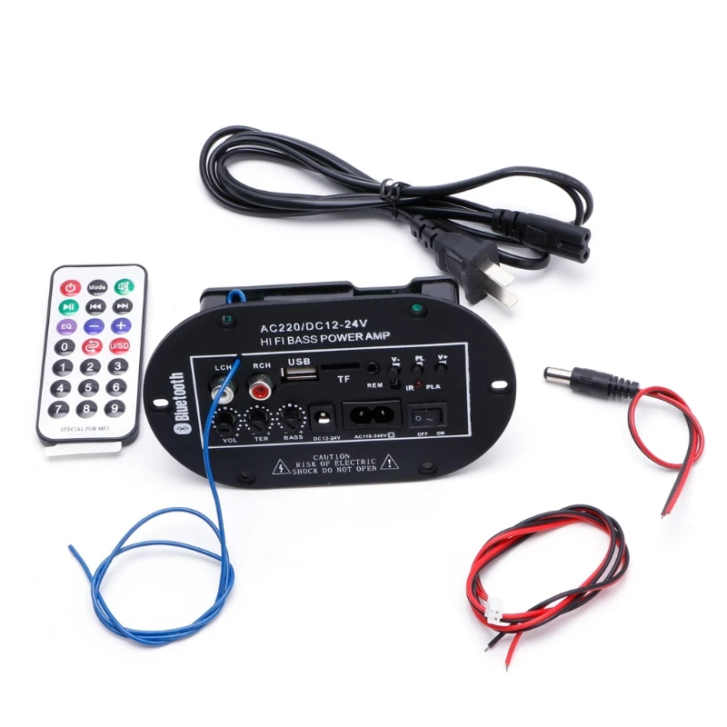 Автомобильный Bluetooth Сабвуфер 40 Вт Hi Fi усилитель басов плата аудио TF USB 220 В/12 В/24