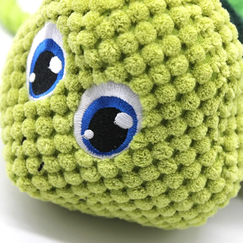 Durable Soft Eco-Friendly Chew Toy Dog Puppy Plush Toys Pet Sound Built-In Squeaker Green Tortoise S/L | Дом и сад