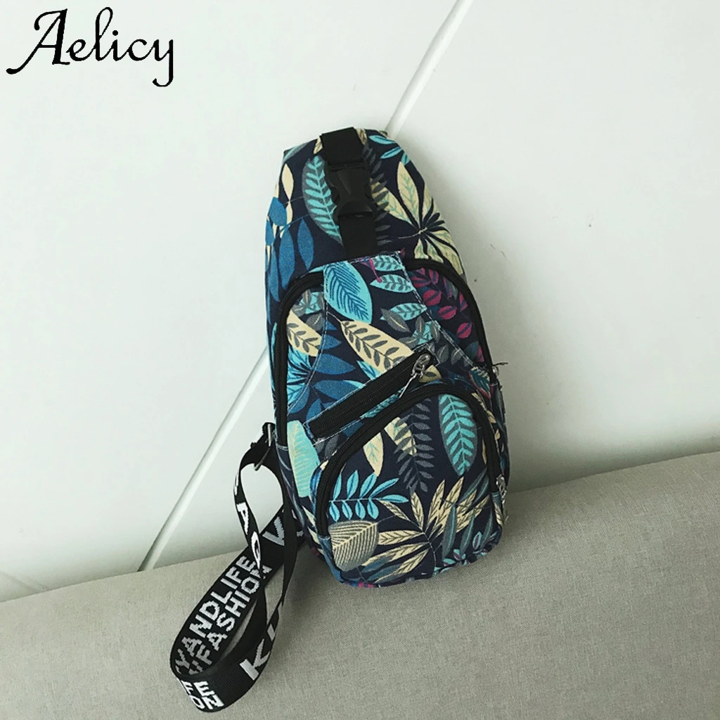 Aelicy унисекс модная сумка на плечо с цветочным принтом нейлоновые сумки через