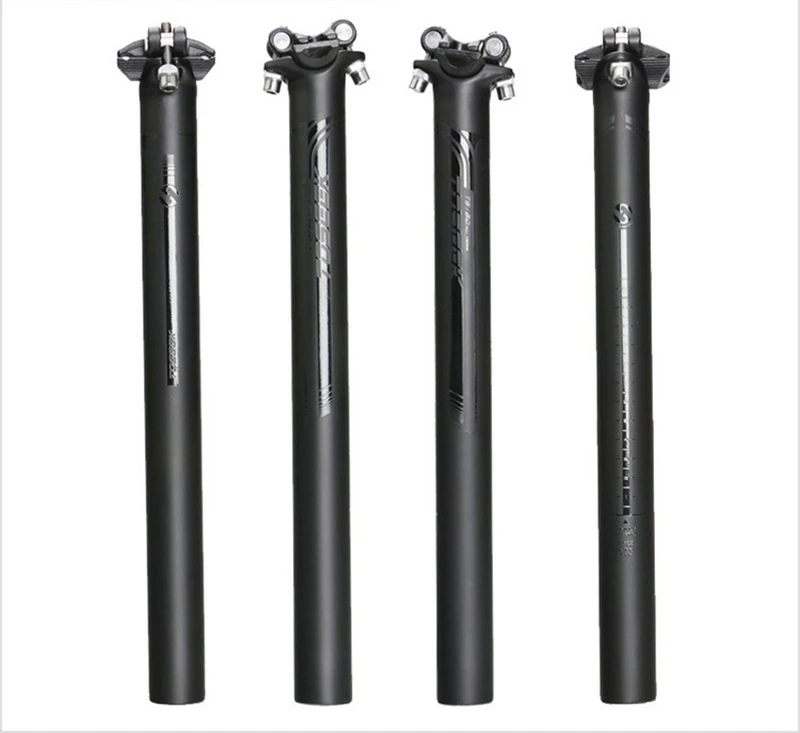 Toseek Carbon Fiber Bicycle Handlebar Set UD black Flat Rise +stem +seatpost Mtb Mountain Bike Bicicleta Parts | Спорт и развлечения