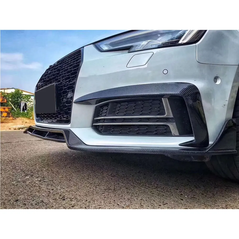 Передняя противотуманная фара из углеродного волокна для Audi A4 S4 B9 2017 2018 2019 |