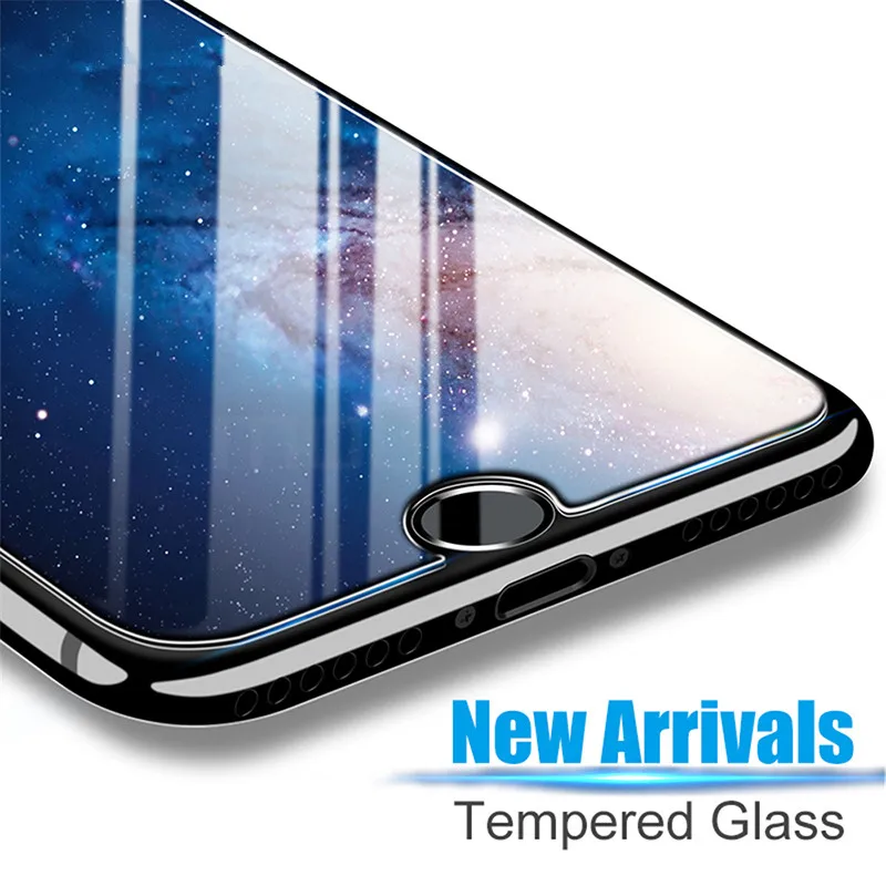 2.5D 9H закаленное стекло для iPhone X 8 7 6S 6 Plus 5 5S 4S SE 10 защита экрана телефона|tempered glass|phone