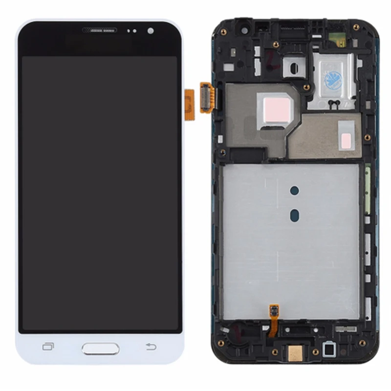 Для Samsung J3 2016 LCD J320F J320FN J320M ЖК дисплей сенсорный экран дигитайзер с рамкой Кнопка