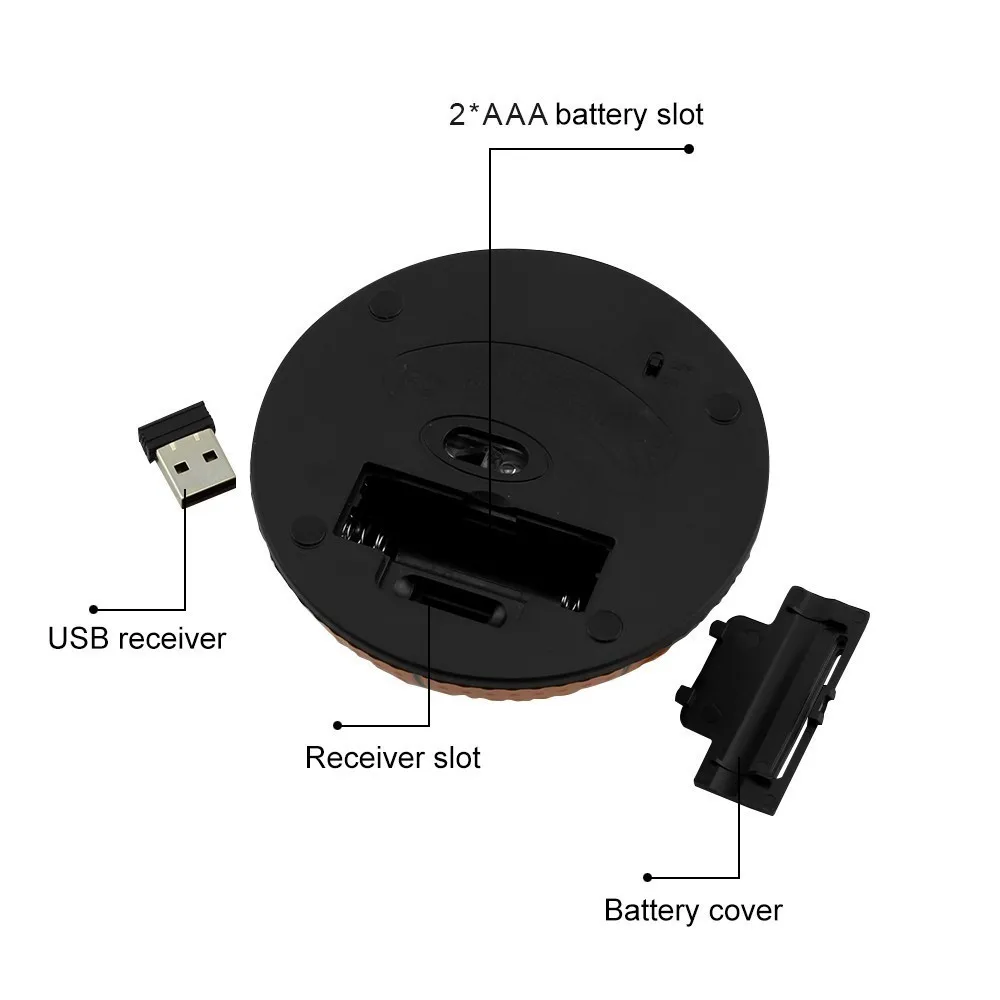 CHYI Ball Беспроводная мини компьютерная мышь эргономичная Usb оптическая шариковая форма Mause креативные милые спортивные детские подарочные ПК мыши для ноутбука