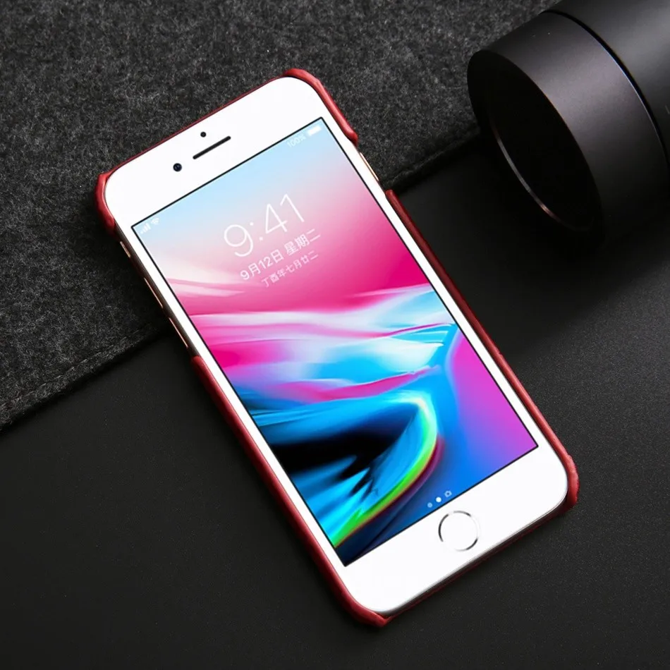 Чехол из натуральной кожи для Apple iPhone 6 6S 7 8 Plus X XS Max XR 8+ задняя крышка из крокодиловой кожи+ Защитная пленка для экрана