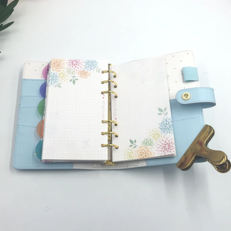 Девчачий милый школьный блокнот наполнителя бумажный Набор для dokibook спиральный блокнот A6A5 наклейки для дневника заправка Kawaii школьные канцелярские принадлежности