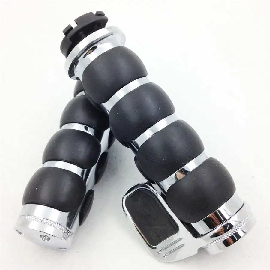 Manopole Moto для Suzuki Kawasaki Yamaha Harley Chopper 1 дюйм хромированные вспомогательные стержни