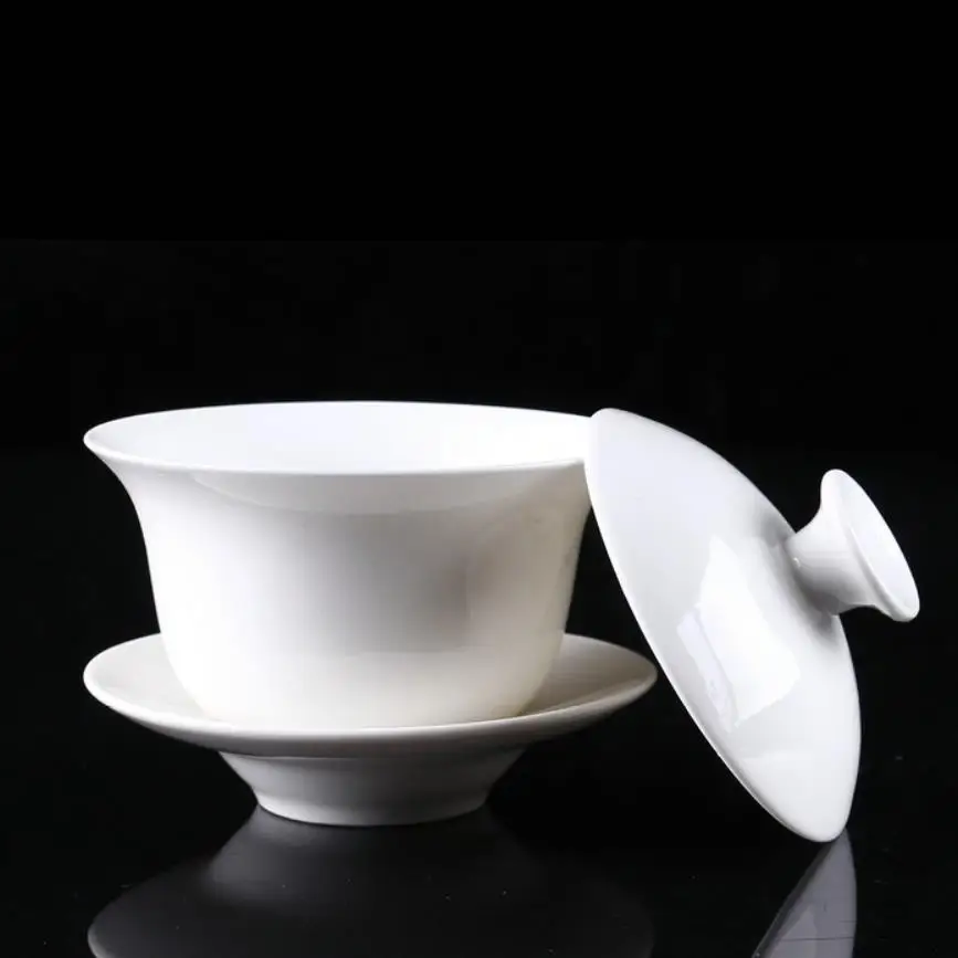 &quotKing Tea Mall&quot белый фарфор для китайского чая Gongfu Chadao Teawares Teasets Teatools подарки|Пиалы