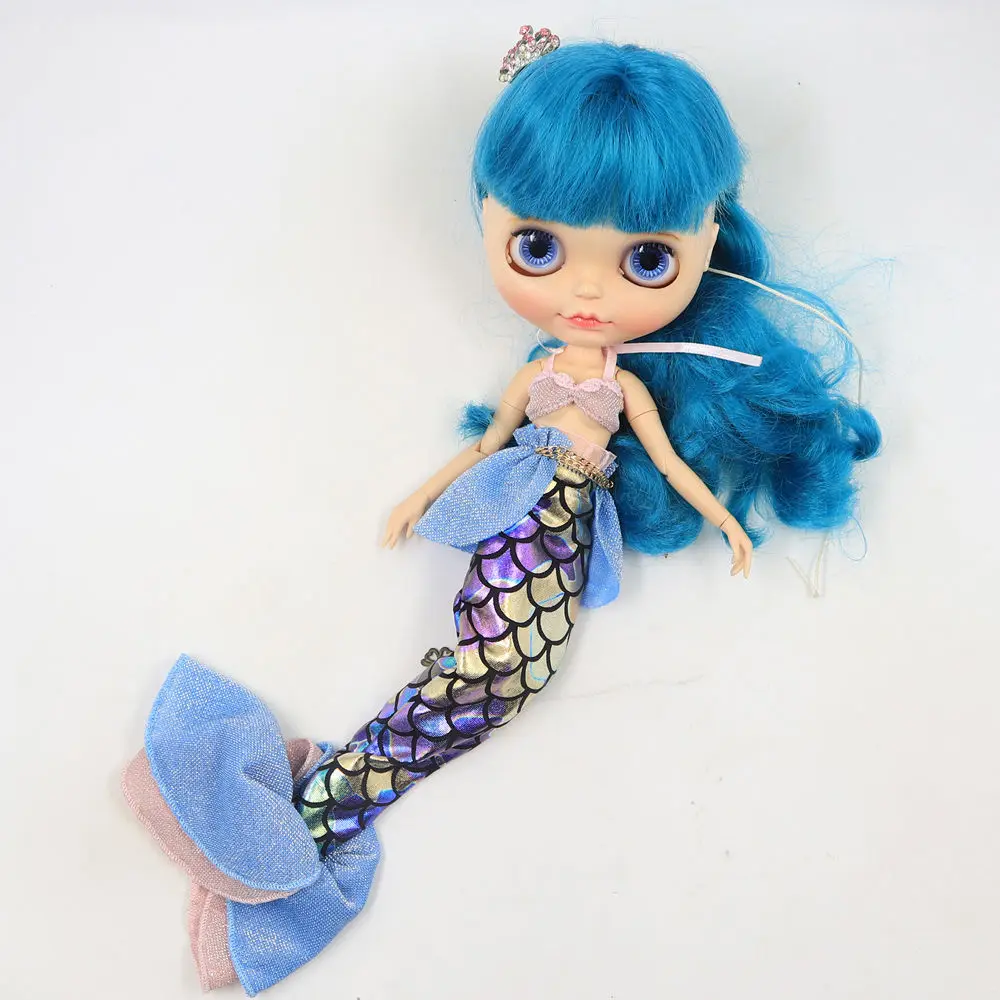 Oufits для куклы ICY DBS Blyth комплект платья русалки косплей костюм 1/6 BJD OB24 аниме