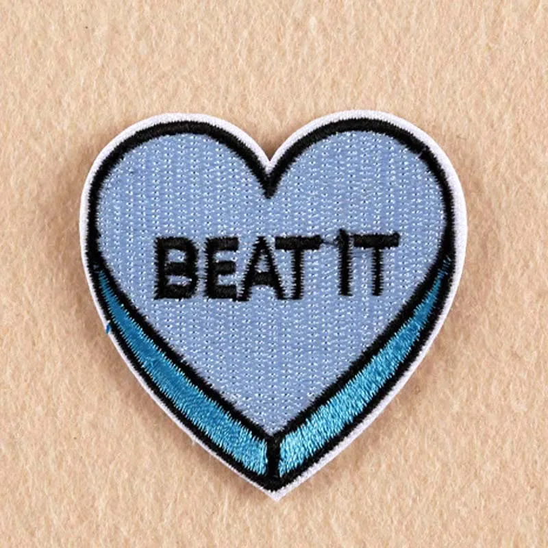 5 1 см Новинка отступить уйти Beat It в стиле панк приклеивающиеся утюгом нашивки