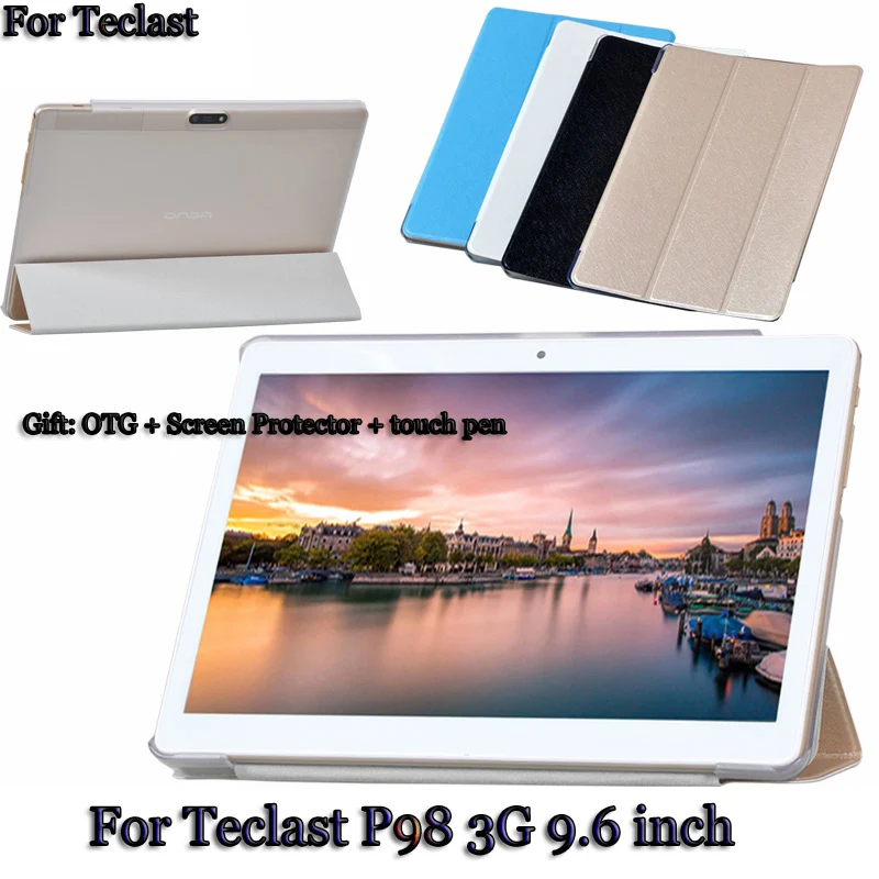 Для teclast pu защитный кожаный case защитной оболочки/кожи для p98 3 г tablet pc покоя 9.6