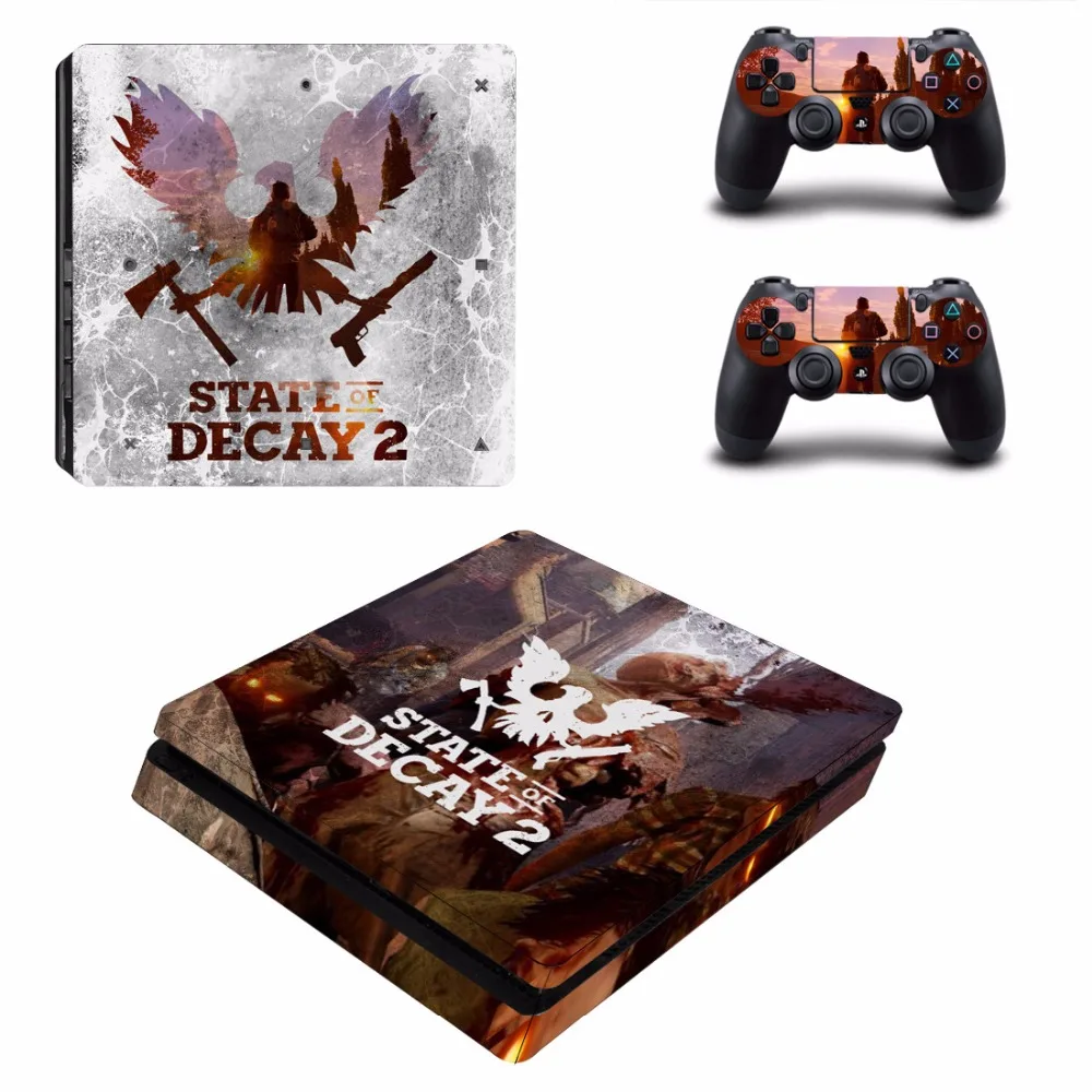Состояние игры разложения 2 PS4 тонкая кожа Стикеры для Sony Игровые приставки 4