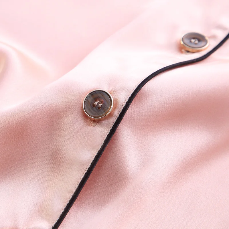 Xifenni Pajamas Faux Silk Sleepwear Women Satin SILK Long-Sleeve Shorts Pyjama Sets Female Casual Simple Home Clothing 1703