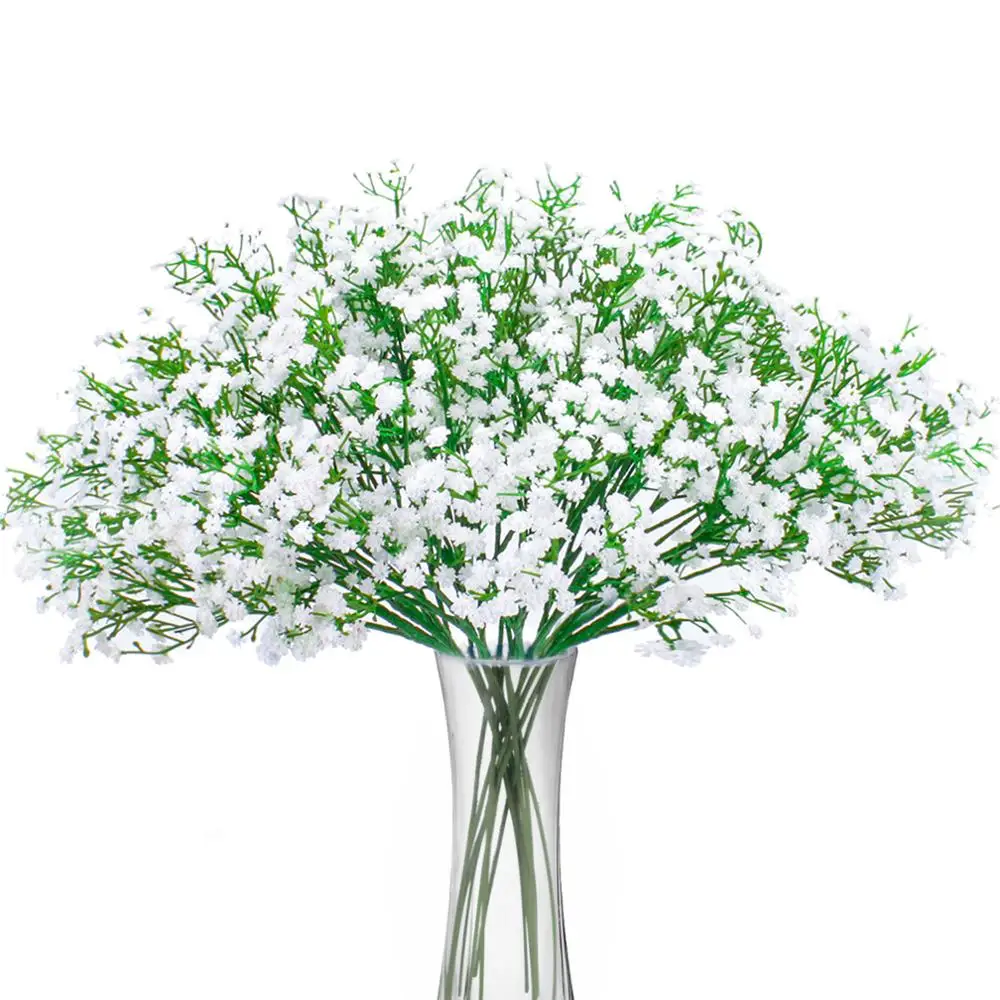 Искусственный цветок из искусственной кожи Gypsophila свадебные цветы украшение дома