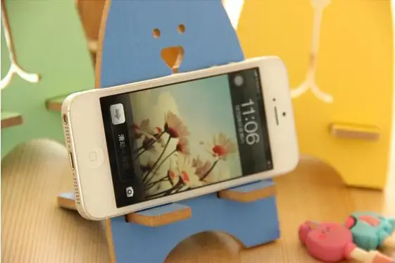 Держатель для мобильного телефона с кроликом джейлбрейком Корейский Деревянный