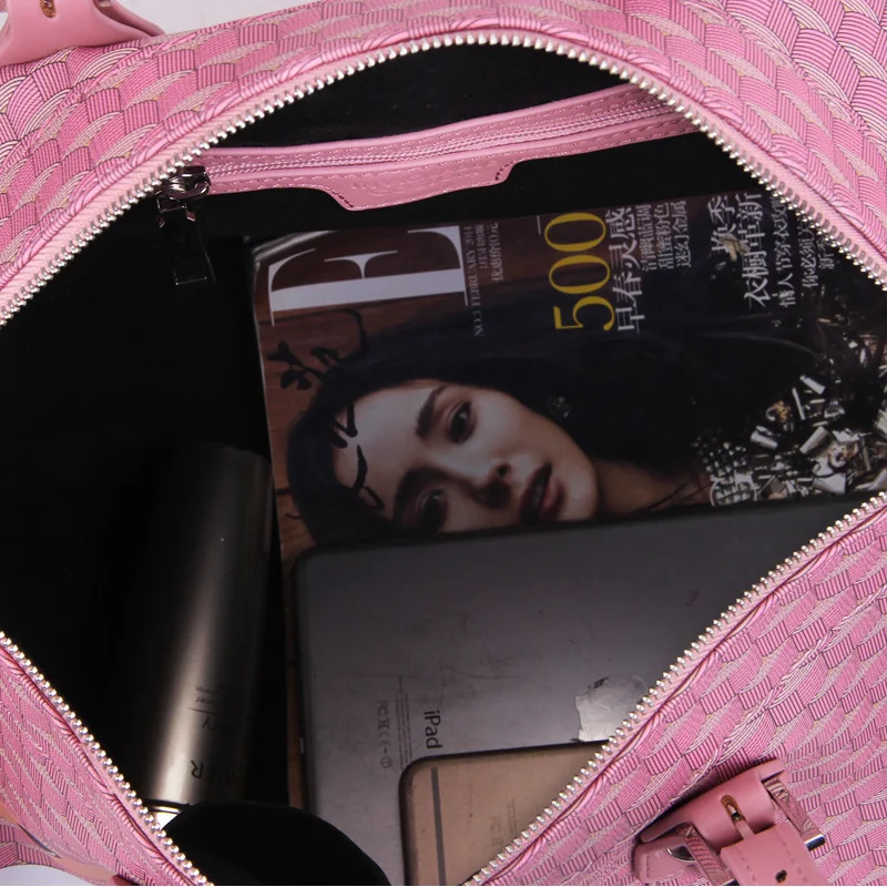 

Shark Mouth Pattern Leather Fitness Handbag For Women Men Sport Gym Bag Waterproof Large Capacity Shoulder Duffle Bag