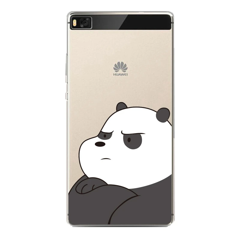 Daisy Soft Clear TPU Phone Case For huawei P10plus P8 P9lite honor 3c 4c 6a 7 8 9 5c Fundas Flora Bear Cute Cover Free Shipping | Мобильные