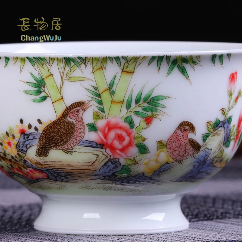 Чаши и блюдца Changwuju in Jingdezheng чаша для чая кунг фу ручная нарисованная Jinhongxia с