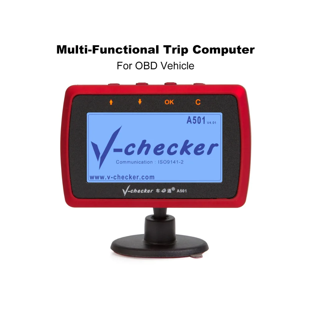 V checker A501 бортовой компьютер OBD II сканер считыватель кодов ошибок двигателя