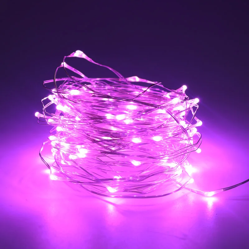 Рождественская елка украшения Гирлянда освещение 5 М звездный свет LED медный