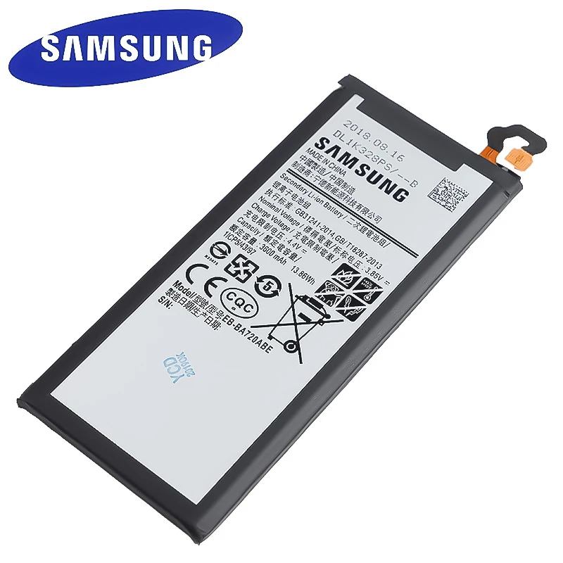 Оригинальная Аккумуляторная батарея для Samsung GALAXY A7 2017 версия A720 оригинальная