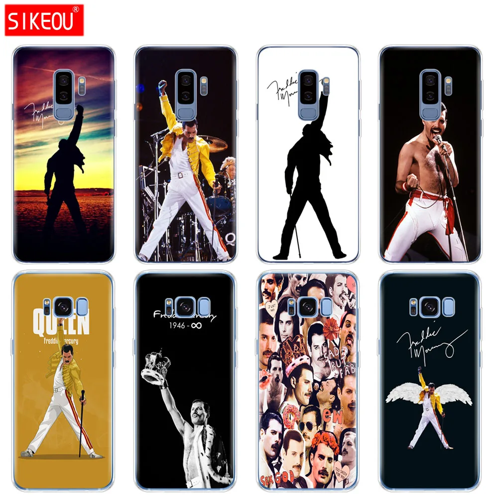 Силиконовый чехол для Samsung Galaxy S9 S8 S7 S6 edge S5 S4 S3 PLUS телефона Freddie Mercury Queen band|Бамперы| |