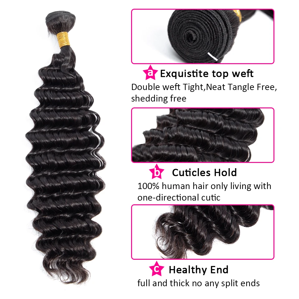 Miss Rola Hair Weave 3 шт. глубокая волна 8 26 дюймов перуанские накладные волосы пучки не