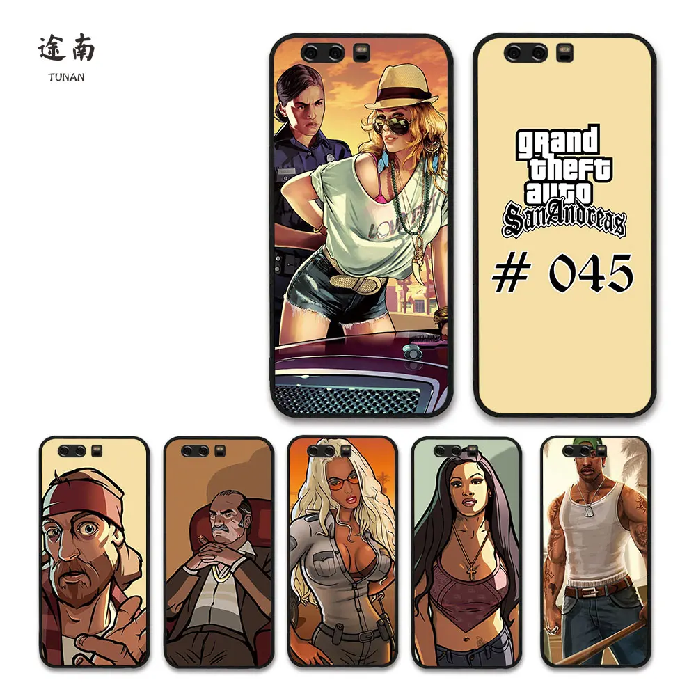 Игра GTA san andreas Бесплатный чехол для HUAWEI P10 Lite P20 nova 2 mate 8 9 10 pro крутая спортивная