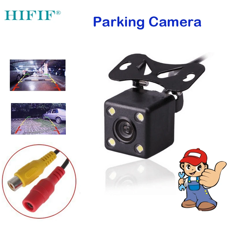Камера заднего вида HIFIF водонепроницаемая 5 В 12 HD CCD 4 светодиодный с функцией